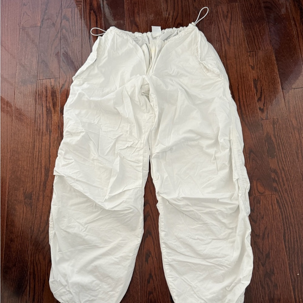 White Parachute Pants